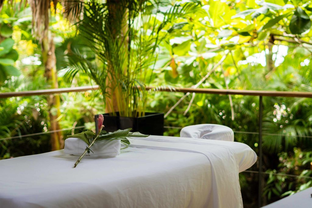 A massage table in Costa Rica