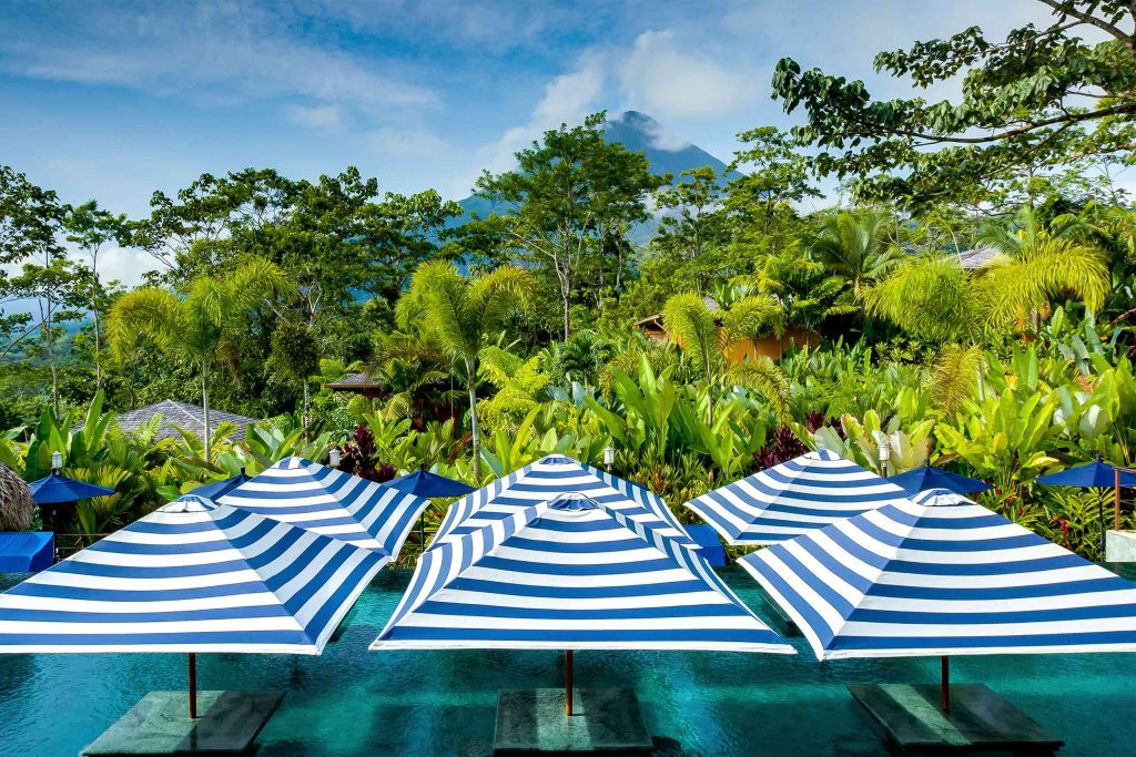 The main pool at Nayara Gardens, Arenal Volcano National Park, Costa Rica