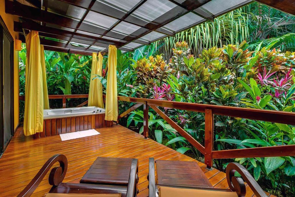 Jungle views from a bedroom at Nayara Gardens, Arenal Volcano National Park, Costa Rica