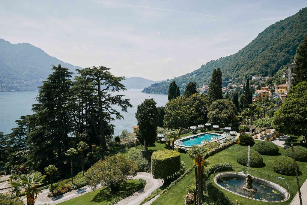 View over Lake Como from Passalacqua, Italy