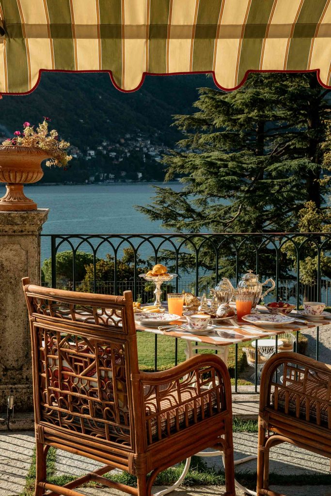 Lakeside lunch in Lake Como, Italy