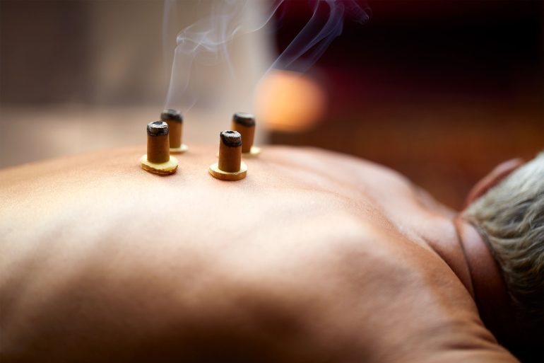 Therapy using incense at RAKxa, Bangkok, Thailand