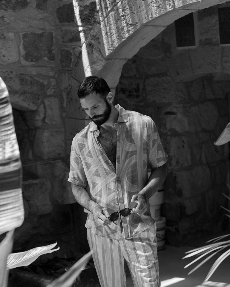 Model poses for a picture in Gozo, Malta