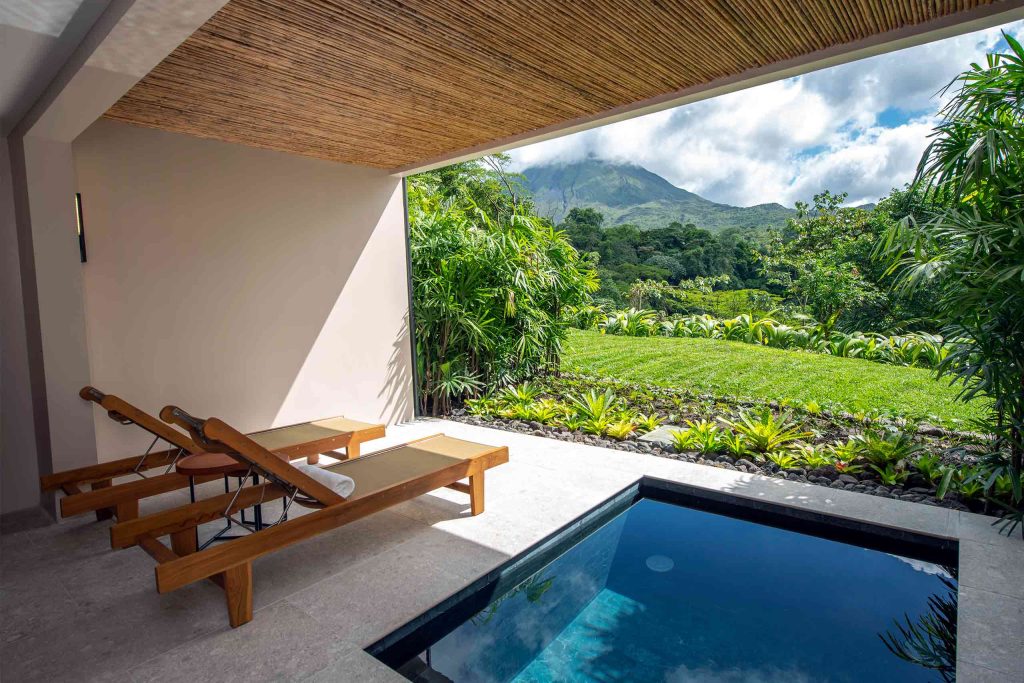 The view from Tabacon Thermal Resort and Spa, Arenal Volcano National Park, Costa Rica