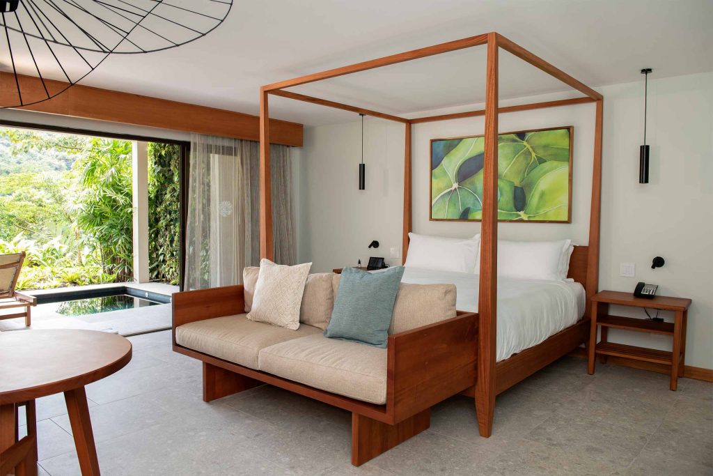 A bedroom at Tabacon Thermal Resort and Spa, Arenal Volcano National Park, Costa Rica