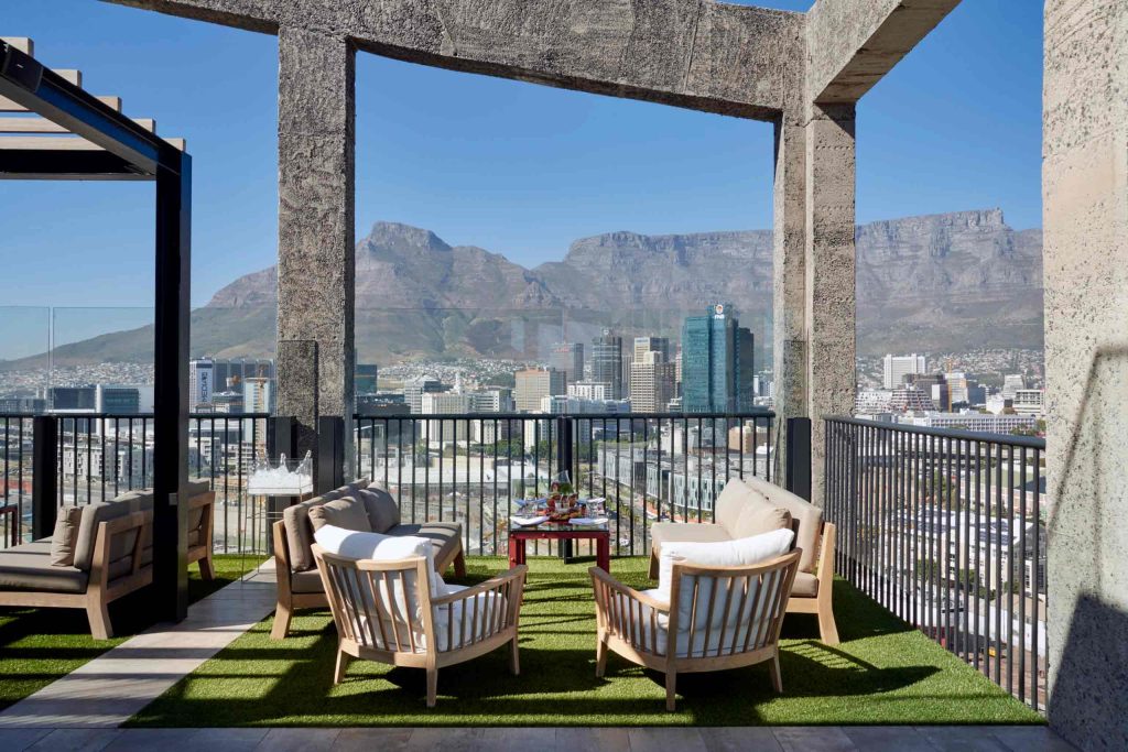 The view over Table Mountain, Cape Town, South Africa