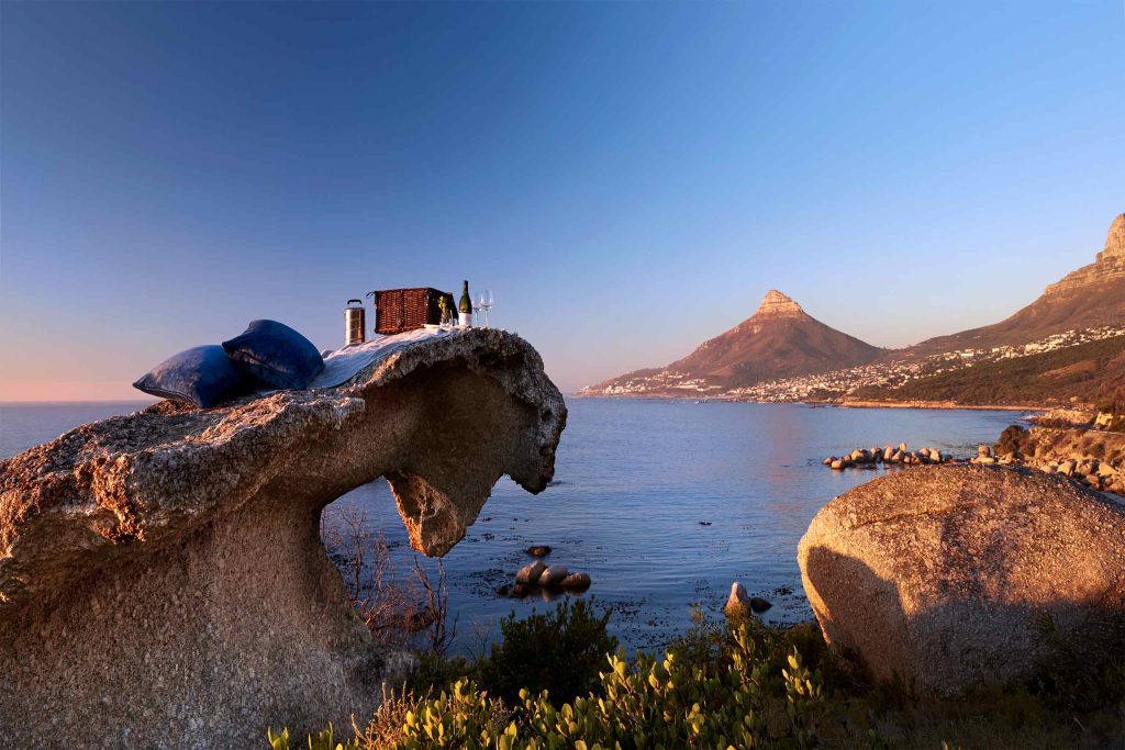 A picnic is served in Cape Town, South Africa