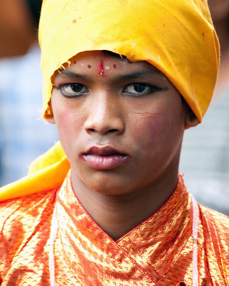 A local child in Kathmandu, Nepal