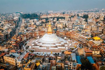 Aerial view of Kathmandu, Nepal