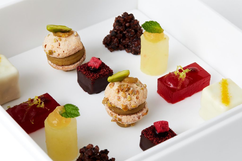 Mignardises prepared by Mauro Uliassi and his team