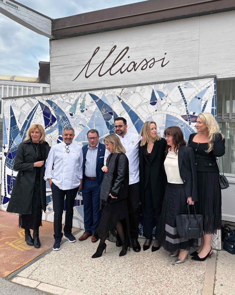 Mauro Uliassi and the team of Explora Journeys celebrate their collaboration launch in Senigallia, Italy