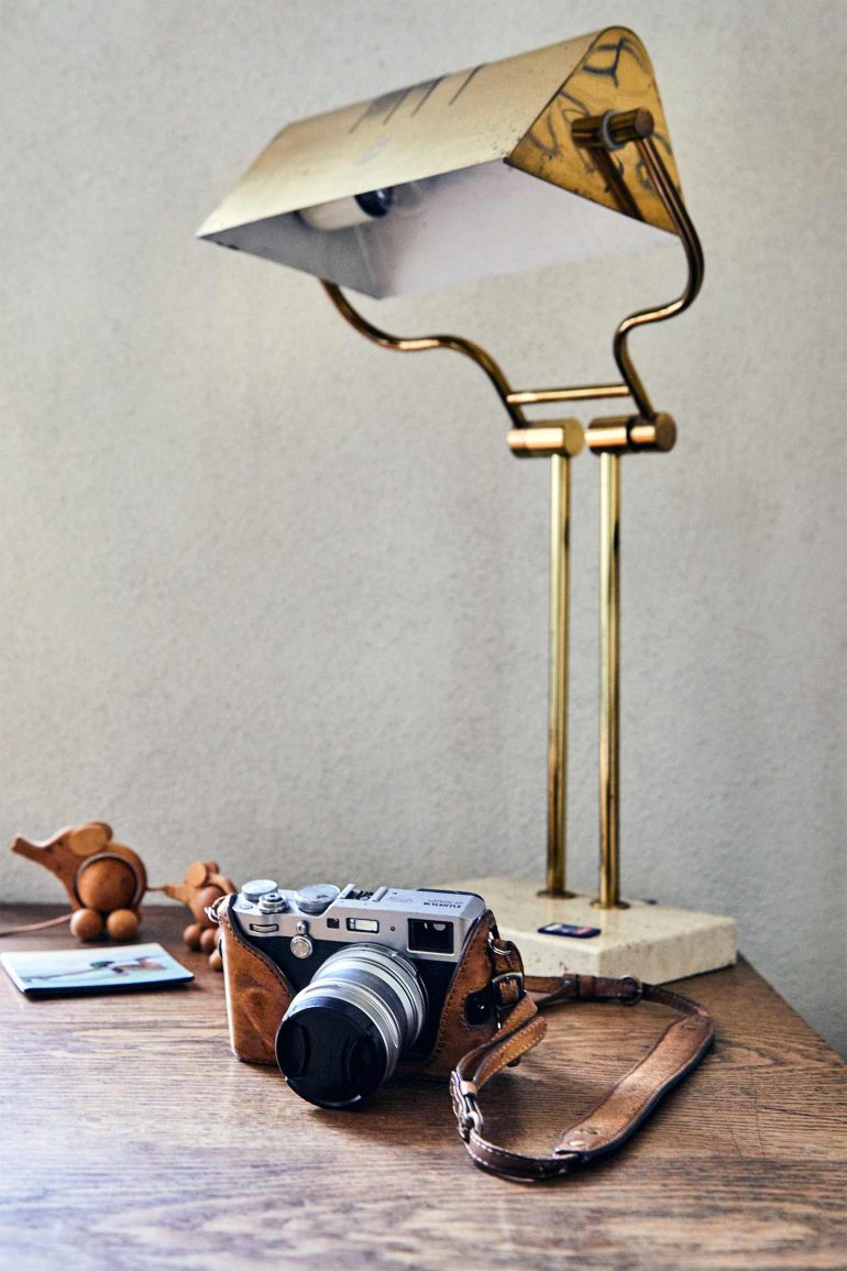 A stylish lamp at Hof Flieht, Uckermark, Germany