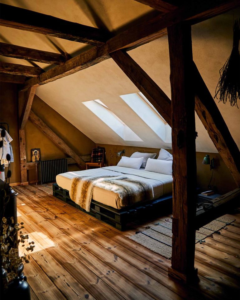 A bedroom at Hof Flieht, Uckermark, Germany