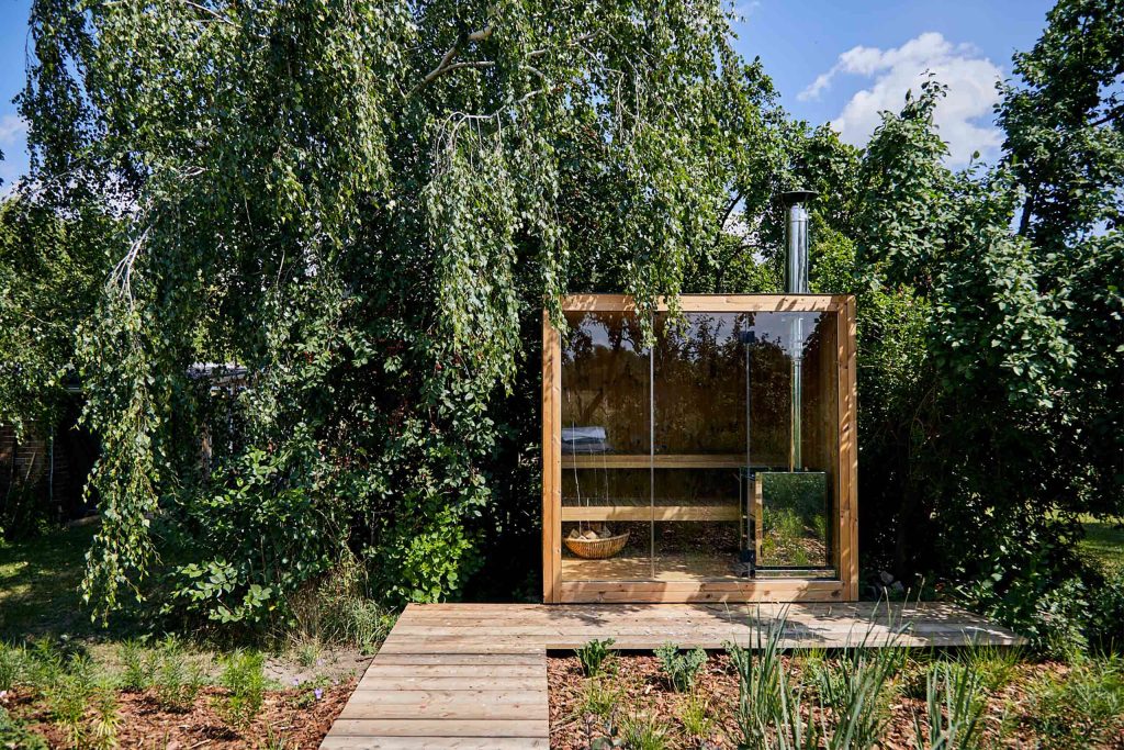 A sauna in the garden at Hof Flieht, Uckermark, Germany