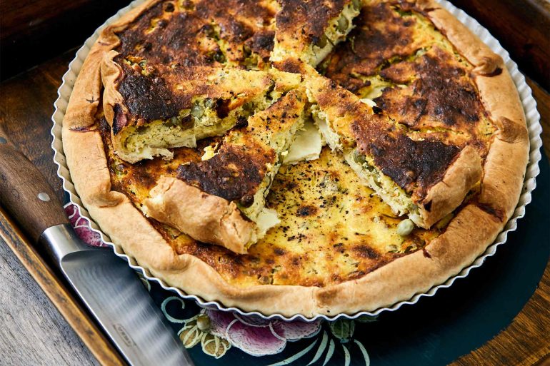 A meal at Hof Flieht, Uckermark, Germany