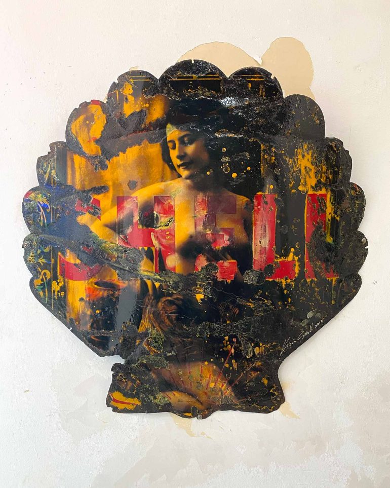 A work of art in a gallery in Cuba