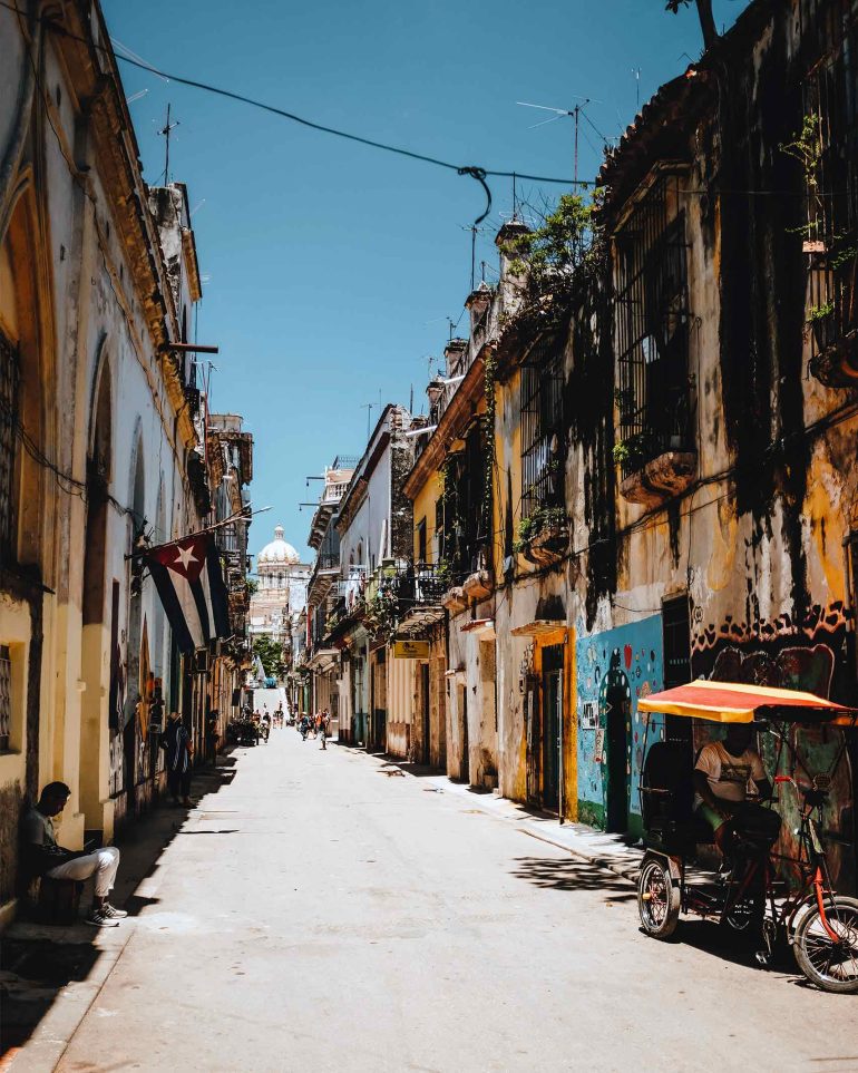 View of a street in Havana, Cuba