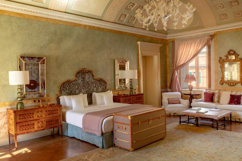 A bedroom at Passalacqua, Lake Como, Italy