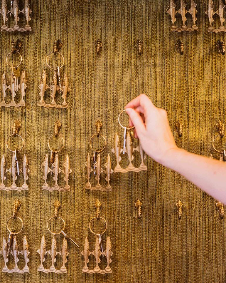 The fish-inspired keys at Passalacqua, Lake Como, Italy