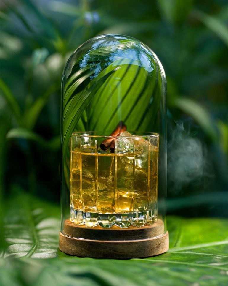 A cocktail is served at the Cheval Blanc St-Barth, Isle de France, St. Barts