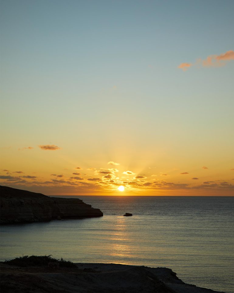 The sun sets over Aldinga Beach, South Australia