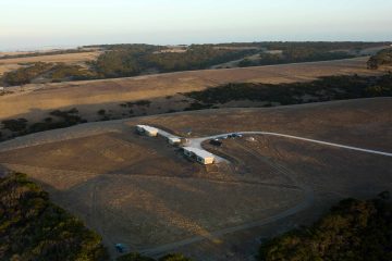 Birdseye view of Oceanview Eco Villas, Kangaroo Island, Australia