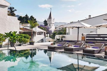 A pool at the Puente Romano Beach Resort, Marbella, Spain