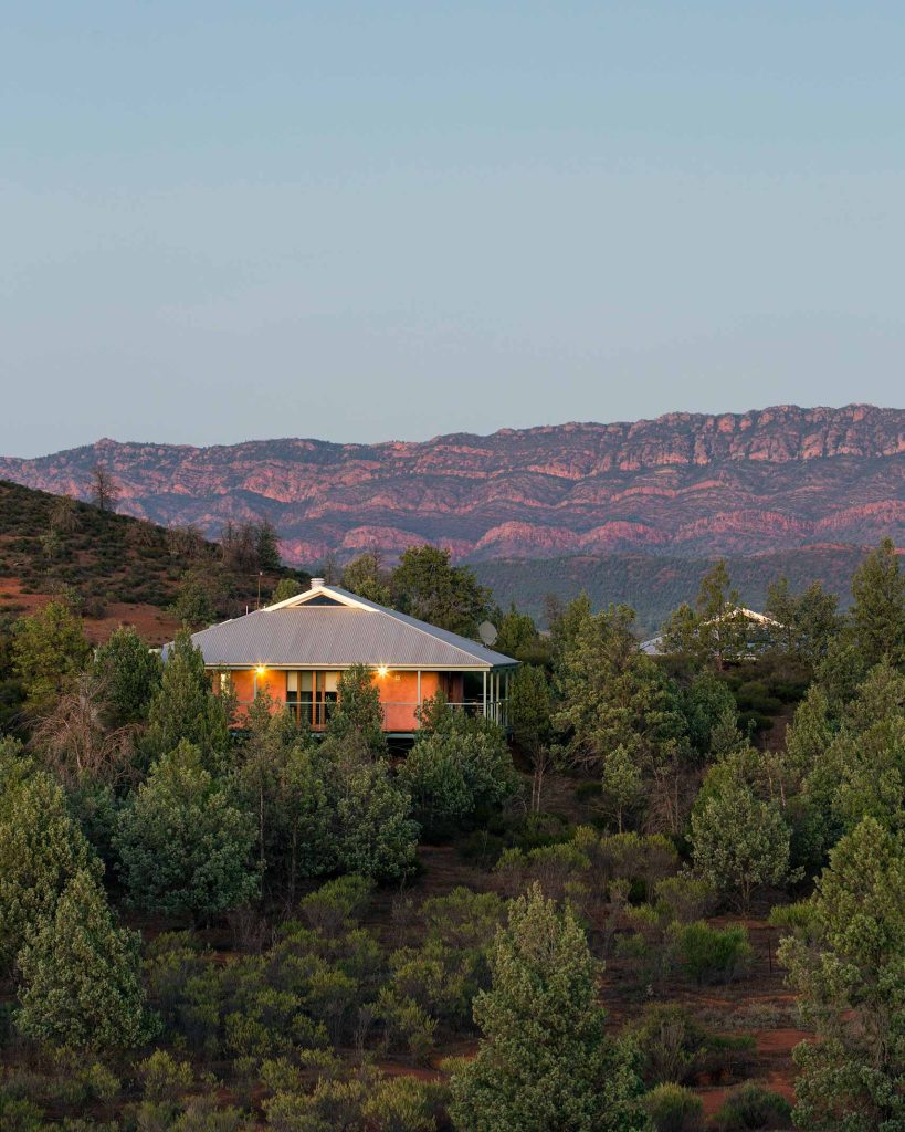 Rawnsley Park Station, nestled into the natural landscape of Flinders Ranges, Australia