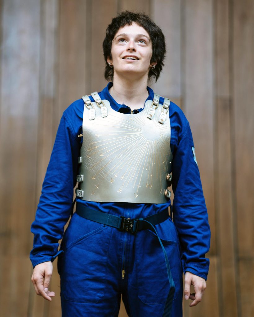 Isobel Thom as Joan in I, Joan, Shakespeare's Globe, London, United Kingdom