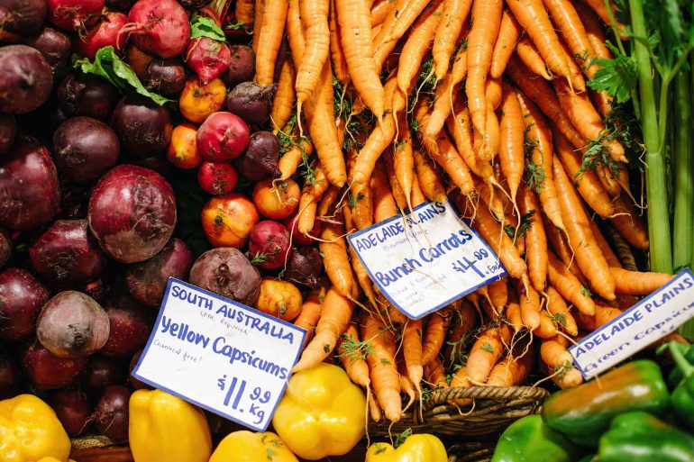 Fresh produce available from Central Market, South Australia food, Australia