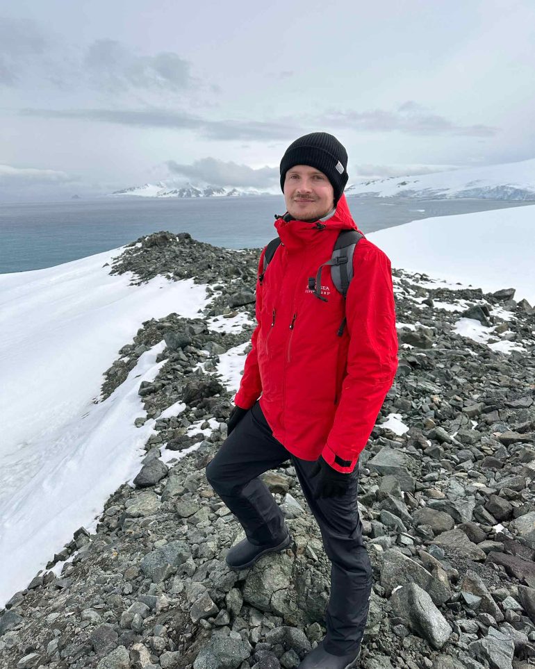 Steffen Michels on excursion aboard Silver Endeavour by Silversea, Antarctica