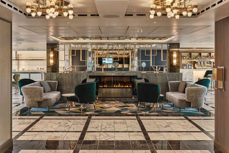 The Cafe aboard Silver Endeavour by Silversea, Antarctica