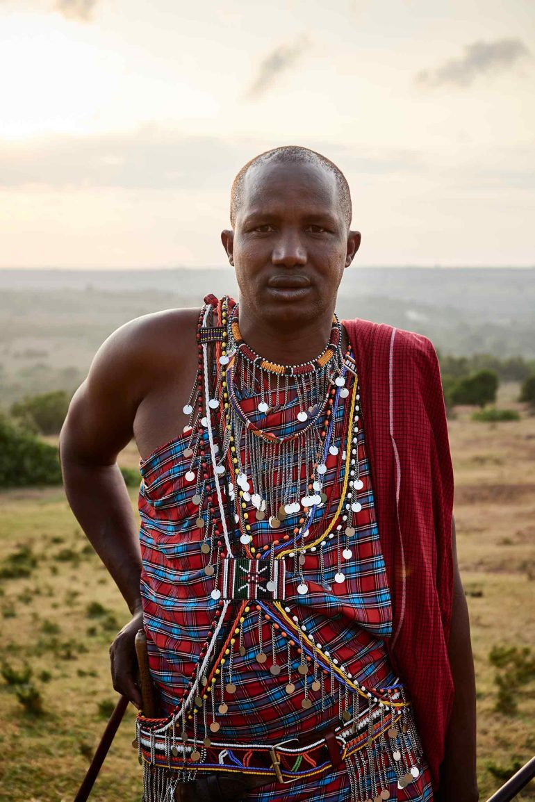 A local tribesman in the Masai Mara, Kenya