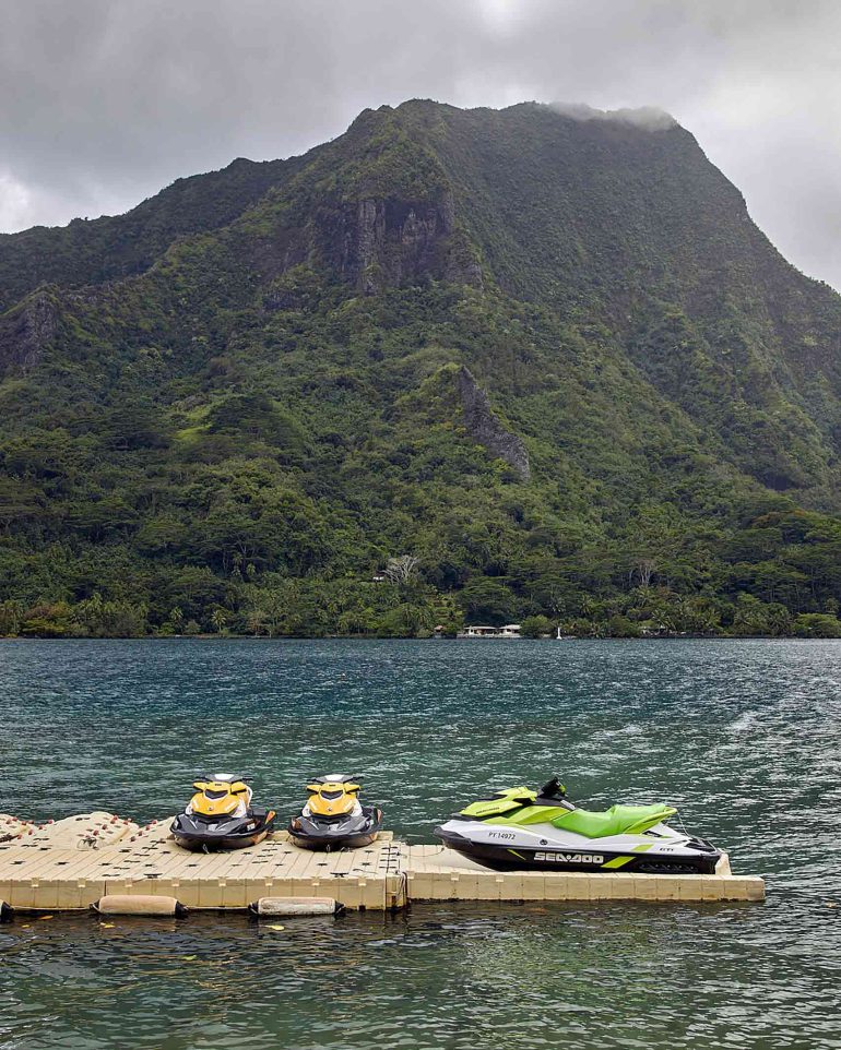 Jetskis in The Islands of Tahiti, French Polynesia