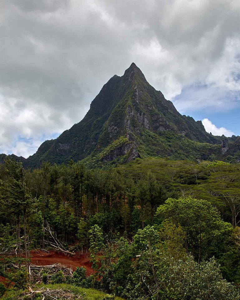 The dramatic scenery of The Islands of Tahiti, French Polynesia
