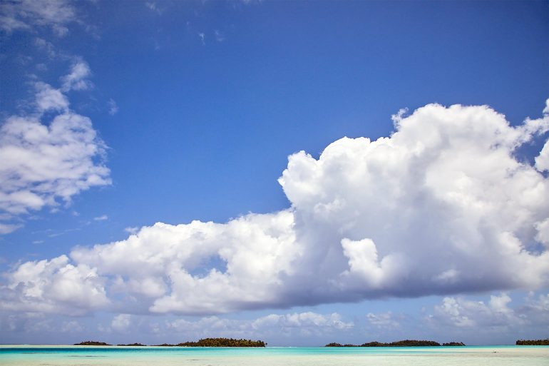 The turquoise waters of The Islands of Tahiti, French Polynesia