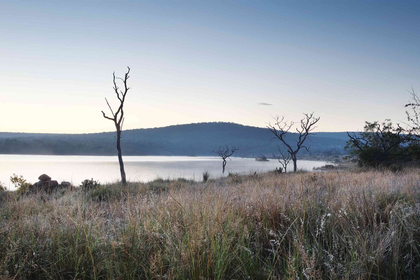A lake in the Shambala Private Game Reserve, South Africa