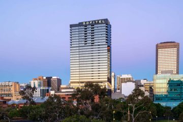 External view of Sofitel Adelaide hotel, South Australia