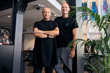 Fashion designers Charles and Ron at their store in Naxxar, Malta