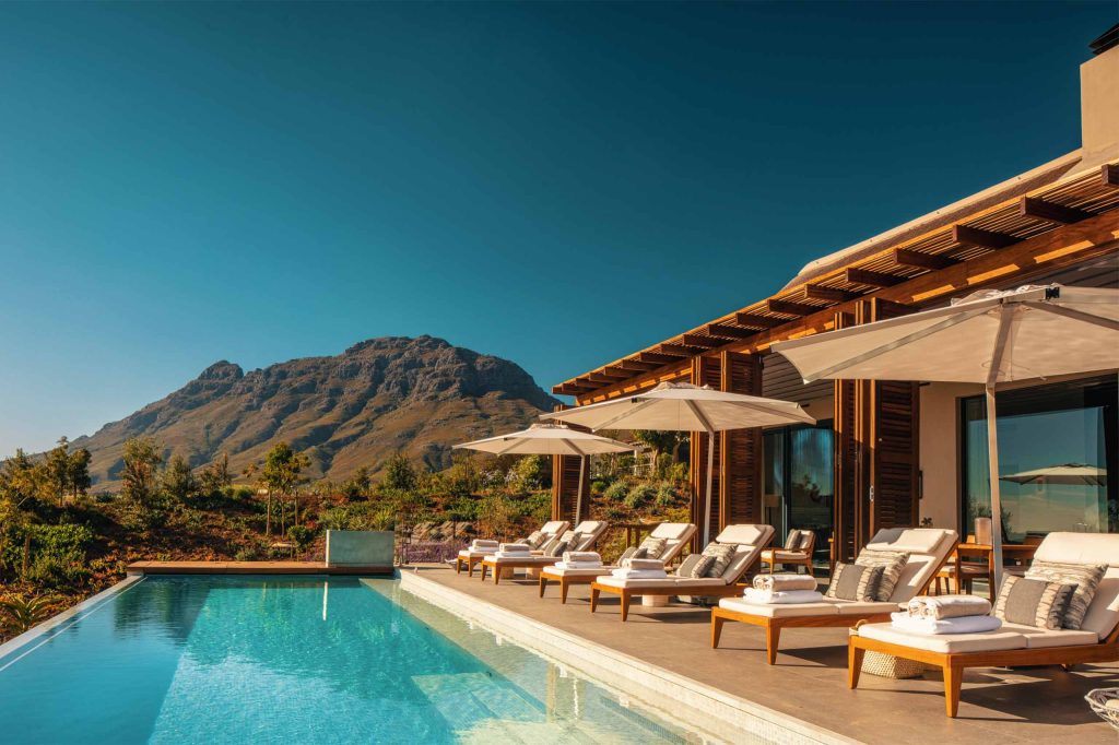 View of Simonsberg Mountain, Stellenbosch, South Africa