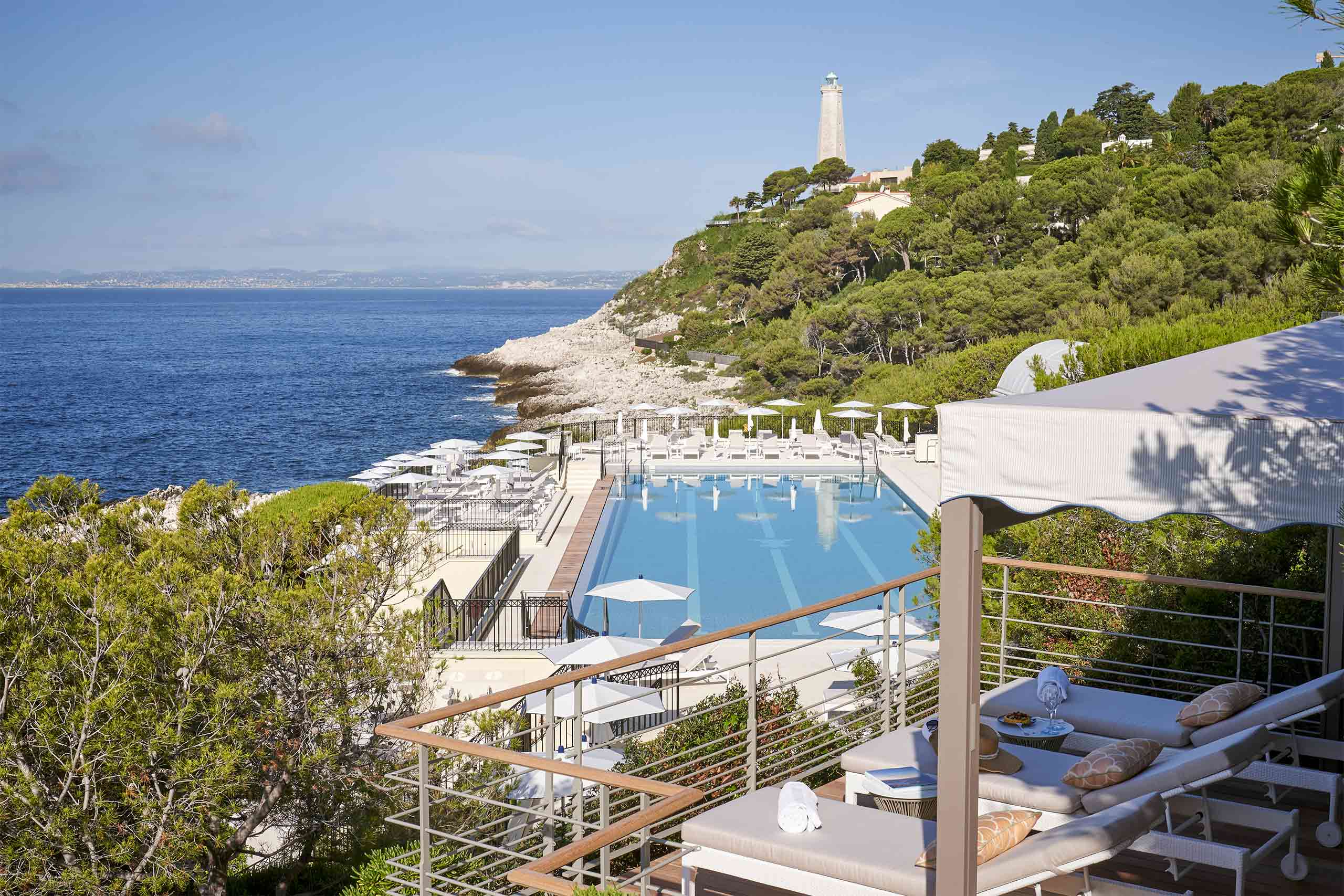 Aerial view of Club Dauphin in Cap Ferrat, France