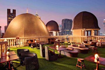 A vibrant rooftop bar at Hotel Muse Bangkok Langsuan – MGallery Collection