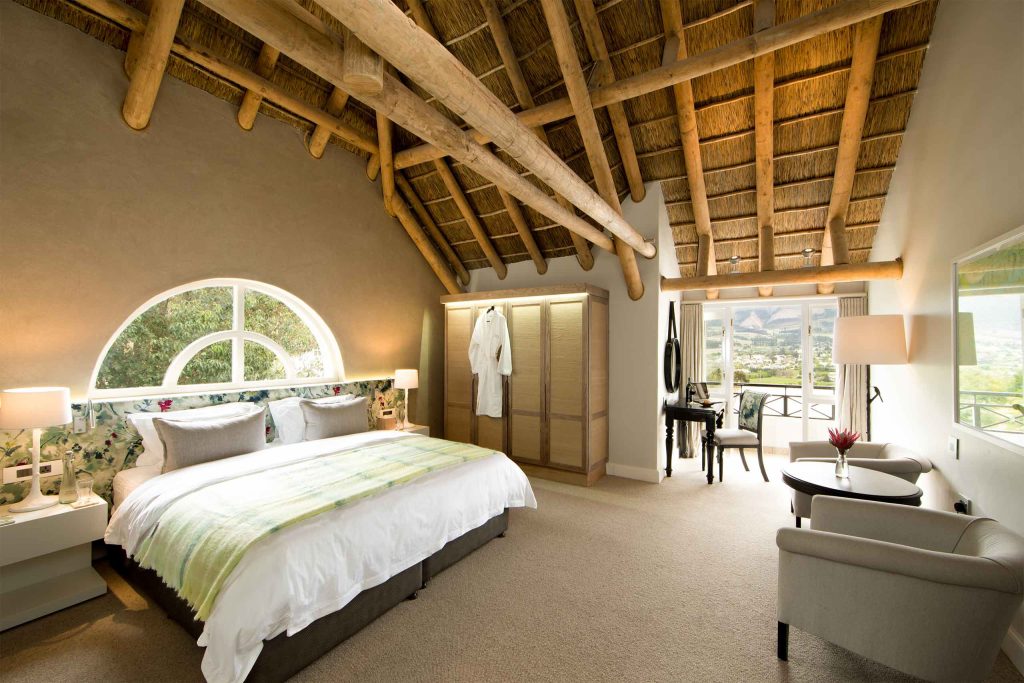 A bedroom at Mont Rochelle, Franschhoek, South Africa
