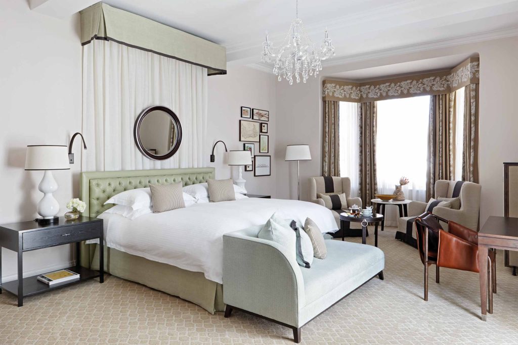 A bedroom at the Mount Nelson, A Belmond Hotel, Cape Town, South Africa