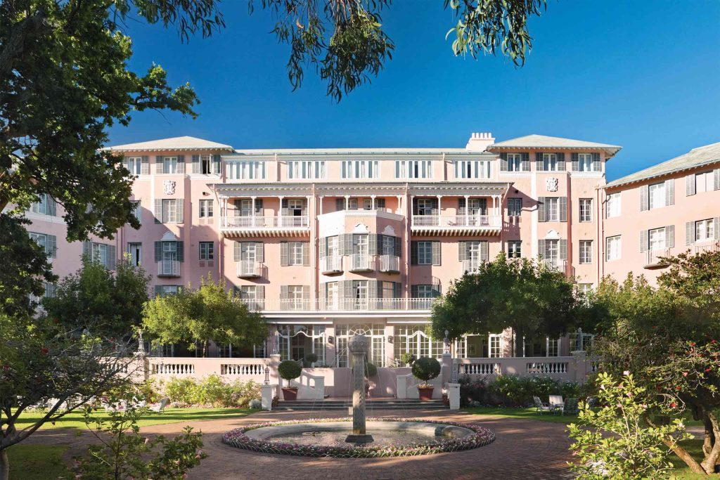 Exterior view of the Mount Nelson, A Belmond Hotel, Cape Town, South Africa