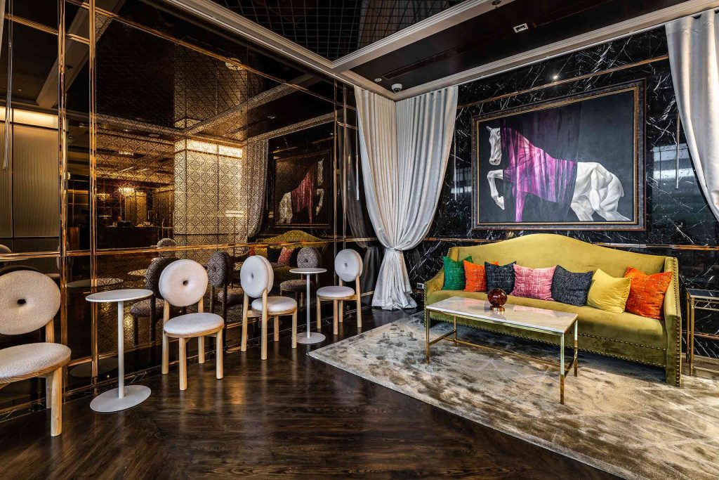 A contemporary lounge space at MUU Bangkok.