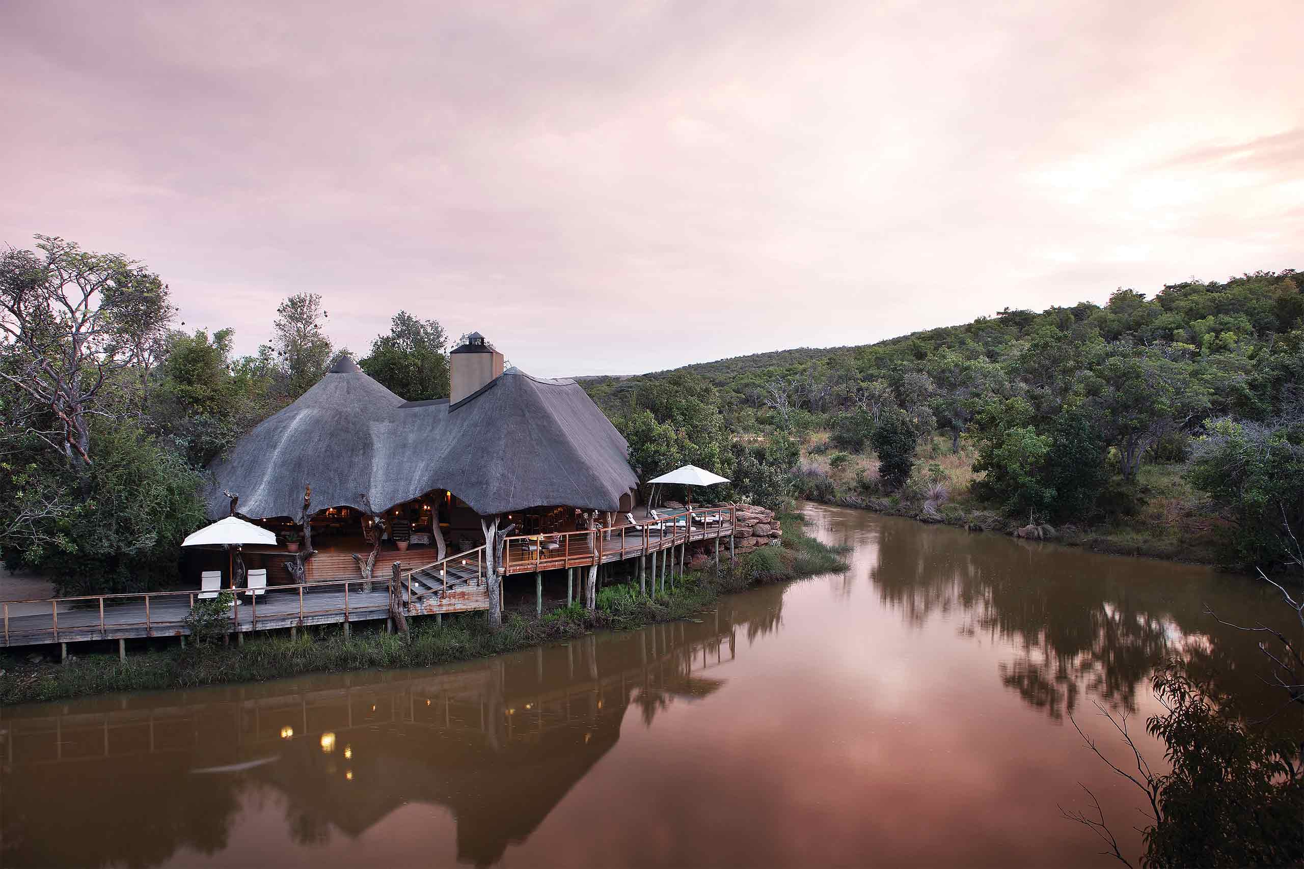 Aerial view of Shambala Private Game Reserve, Vaalwater, South Africa