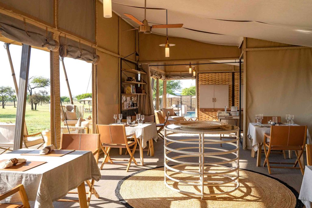 The restaurant at Singita Sabora Tented Camp, Grumeti Game Reserve, Tanzania