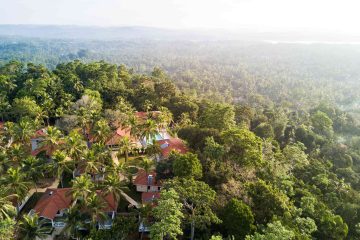 Aerial shot of Tabula Rasa Resort and Spa, Galle, Sri Lanka