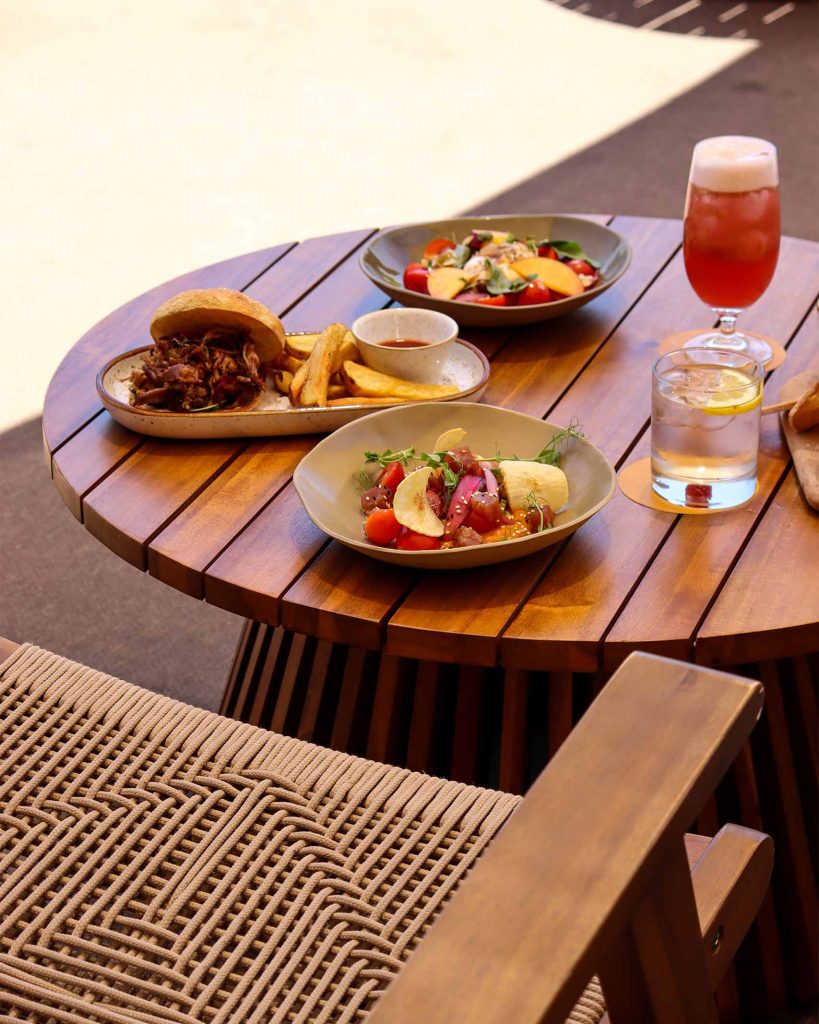 Lunch is served al-fresco at The Vintage Hotel and Spa, Lisbon, Portugal